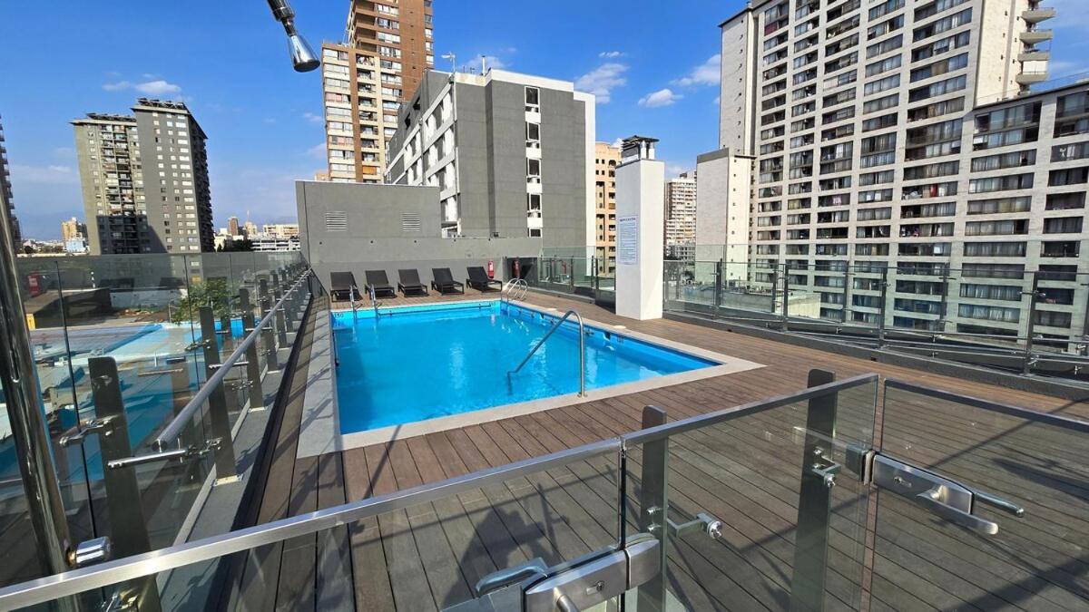 Nuevo 1br,aire Ac,wifi,piscina,metro Santa Lucia Santiago